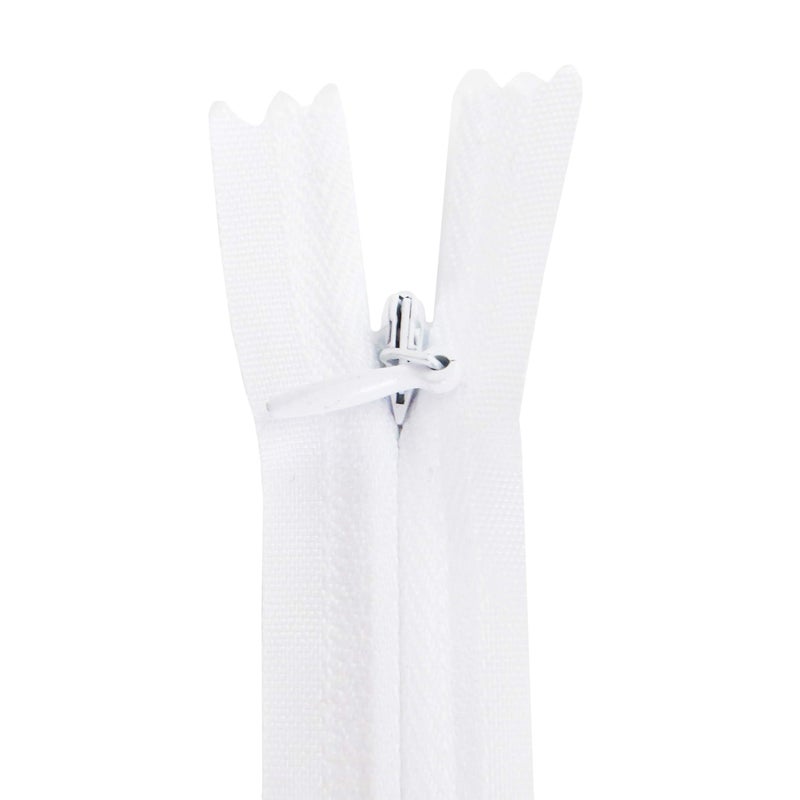 Seeking ROAM Invisible Zippers, Nylon Coil, #3, 2 Pieces (White, 18" inch) - Image 2